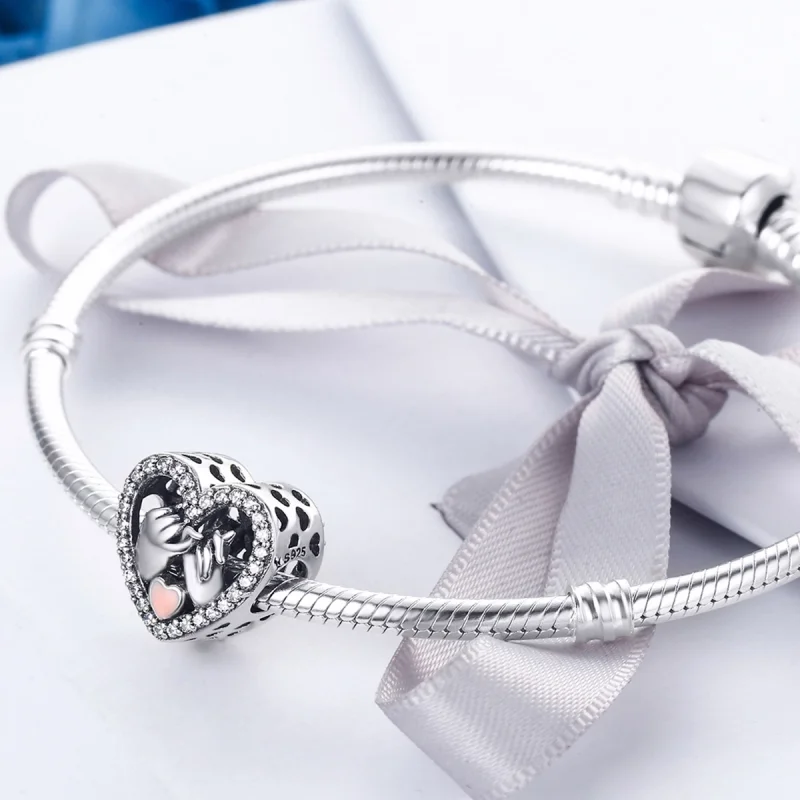 (Bild für) Pandora Style Silber Unser Pinky Promise Forever Charm - SCC167 - Ansicht 4