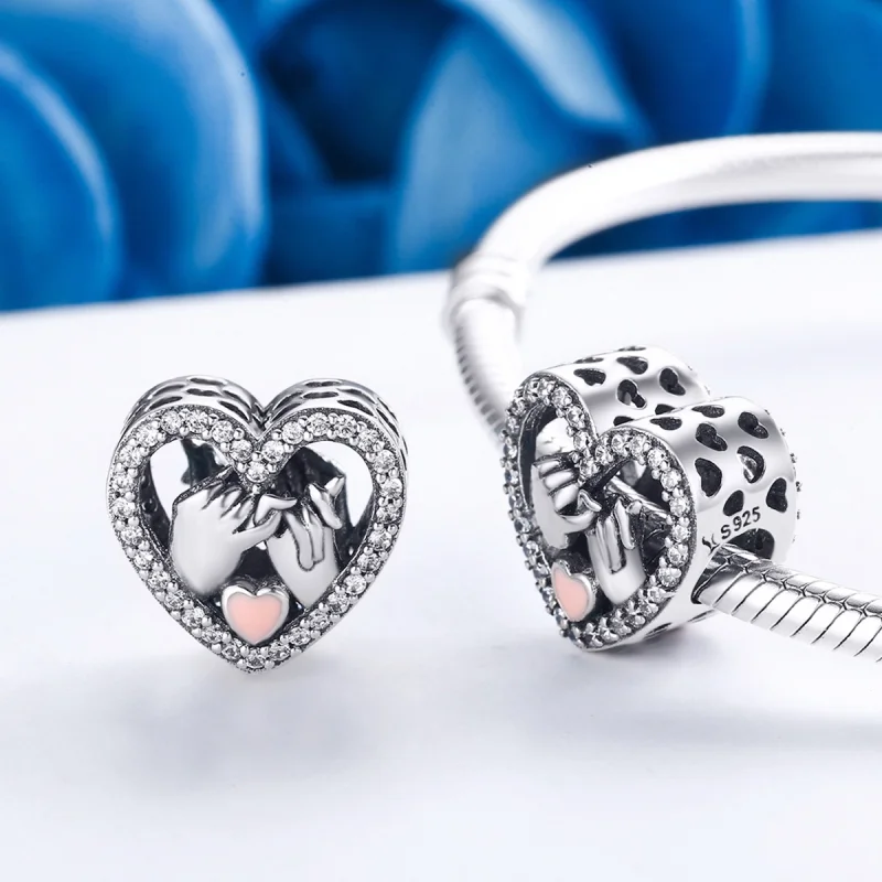 (Bild für) Pandora Style Silber Unser Pinky Promise Forever Charm - SCC167 - Ansicht 5