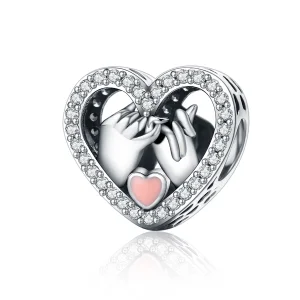 (Bild für) Pandora Style Silber Unser Pinky Promise Forever Charm - SCC167