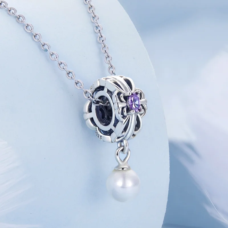 (Bild für) Perlen-Streamer-Charm im Pandora-Stil - BSC638 - Ansicht 2