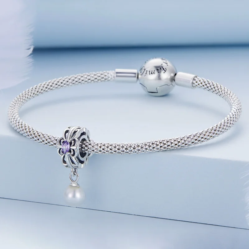 (Bild für) Perlen-Streamer-Charm im Pandora-Stil - BSC638 - Ansicht 3