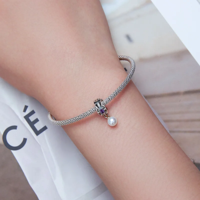 (Bild für) Perlen-Streamer-Charm im Pandora-Stil - BSC638 - Ansicht 4