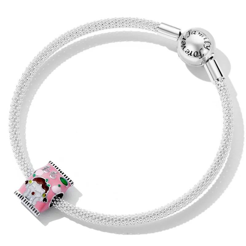 (Bild für) Pfirsich-Süßigkeits-Charm im Pandora-Stil - SCC2198 - Ansicht 5