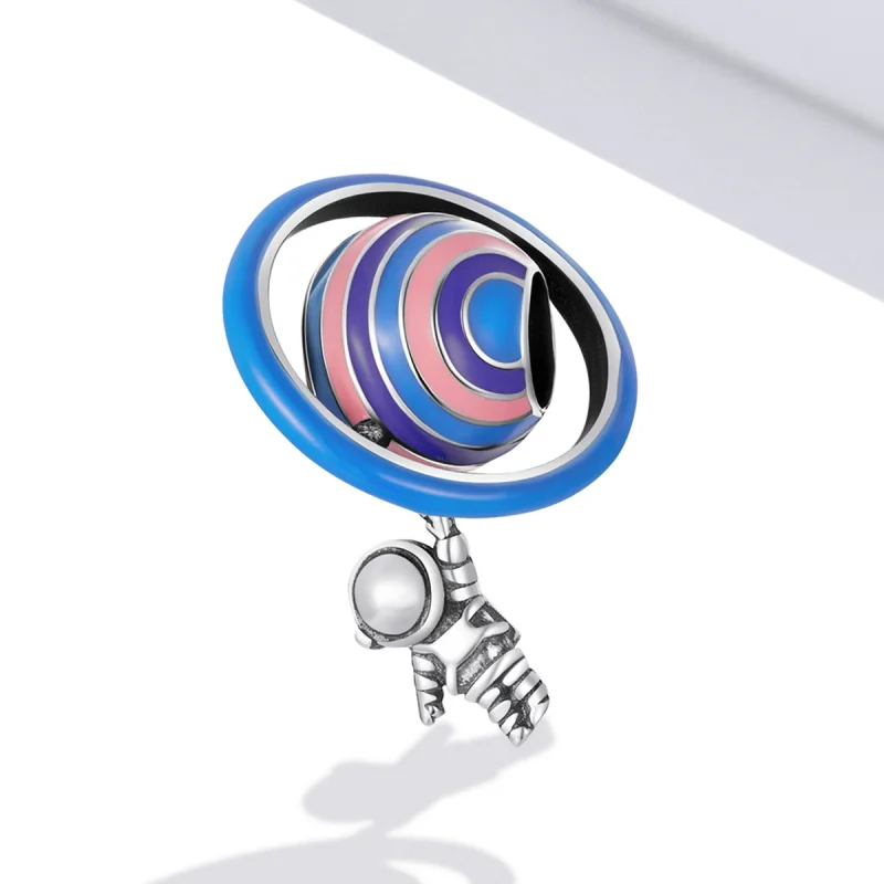 (Bild für) Planet-Astronauten-Charm im Pandora-Stil - SCC2095 - Ansicht 2