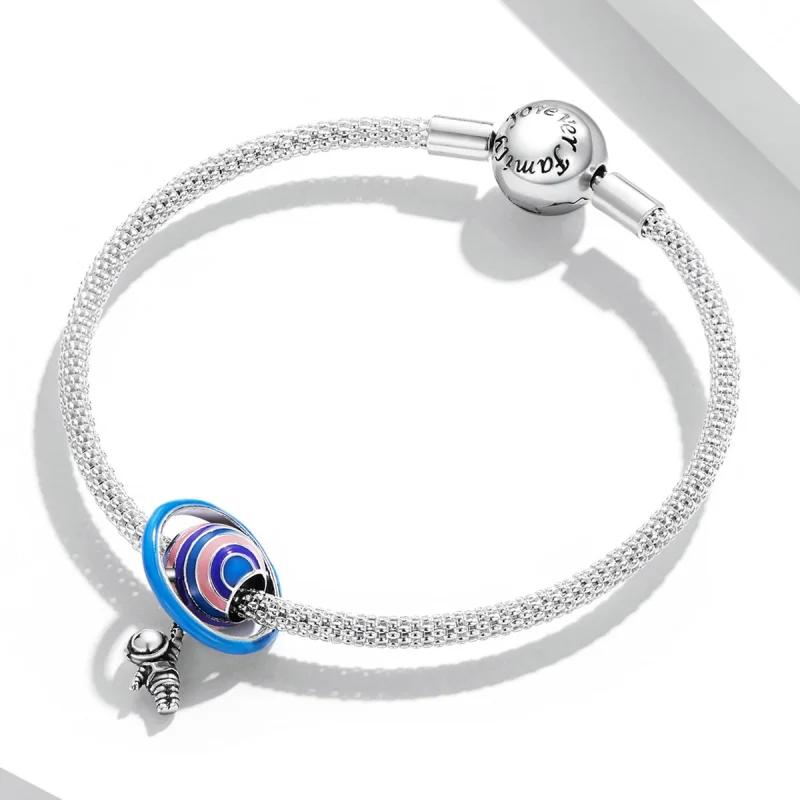 (Bild für) Planet-Astronauten-Charm im Pandora-Stil - SCC2095 - Ansicht 3