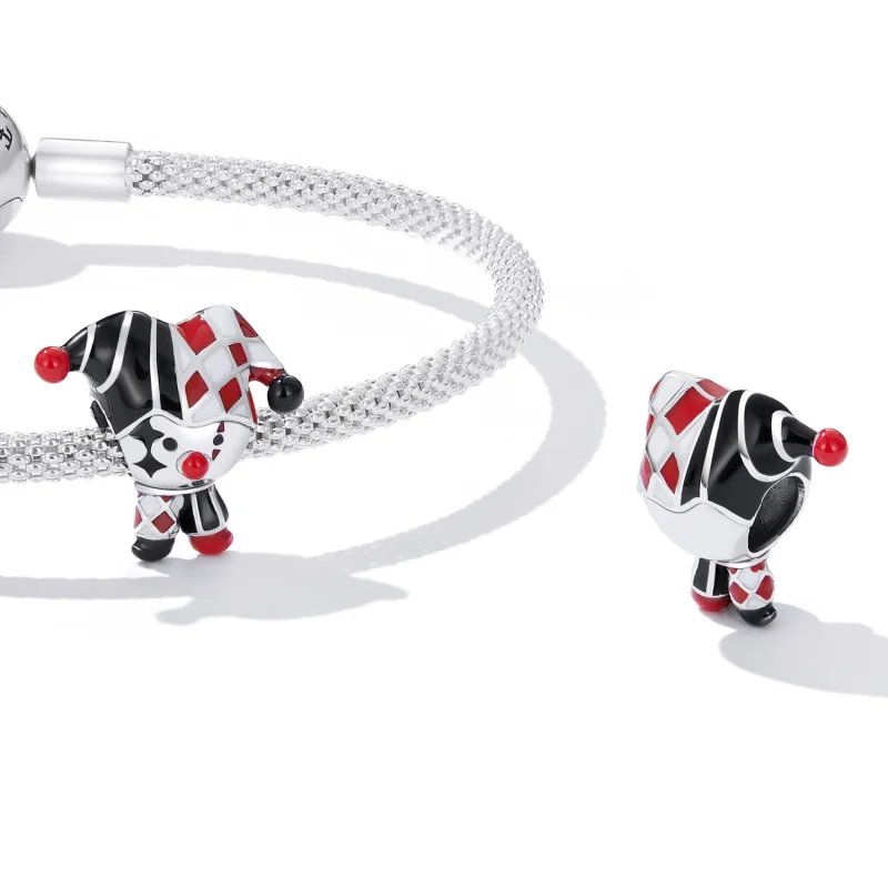 (Bild für) Poker-Clown-Charm im Pandora-Stil - SCC2237 - Ansicht 4