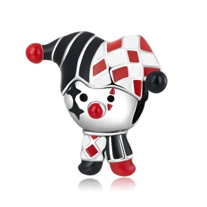 (Bild für) Poker-Clown-Charm im Pandora-Stil - SCC2237