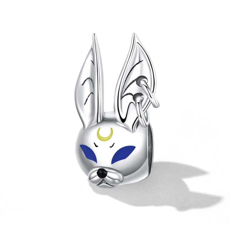 (Bild für) Punk-Wind-Beast-Kaninchen-Charm im Pandora-Stil - SCC2269 - Ansicht 2