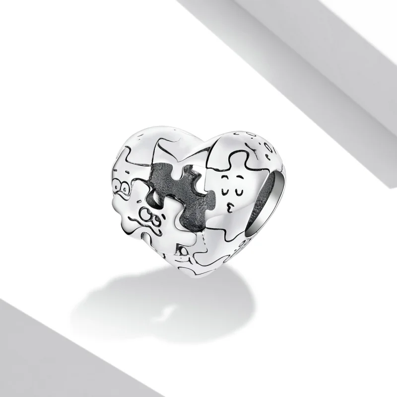 (Bild für) Puzzle-Charm im Pandora-Stil - BSC557 - Ansicht 2