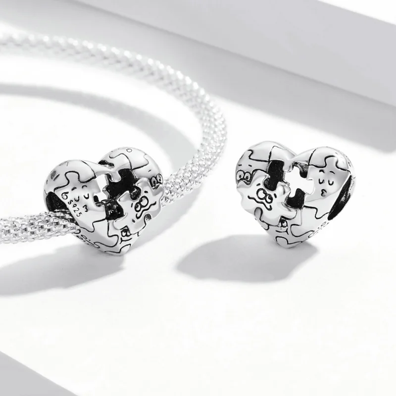 (Bild für) Puzzle-Charm im Pandora-Stil - BSC557 - Ansicht 4