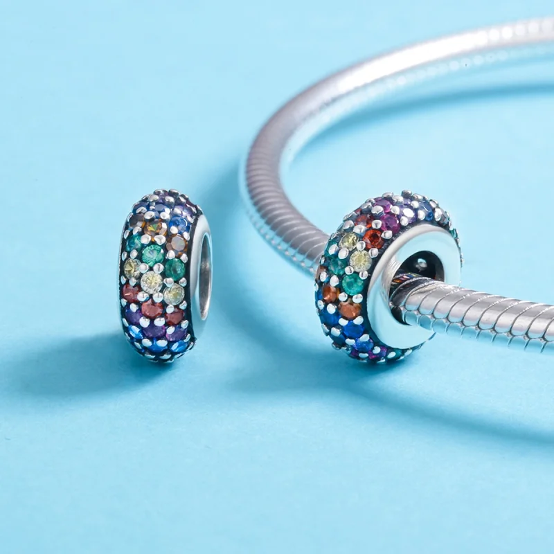 (Bild für) Regenbogen-Charm im Pandora-Stil - SCC583 - Ansicht 5