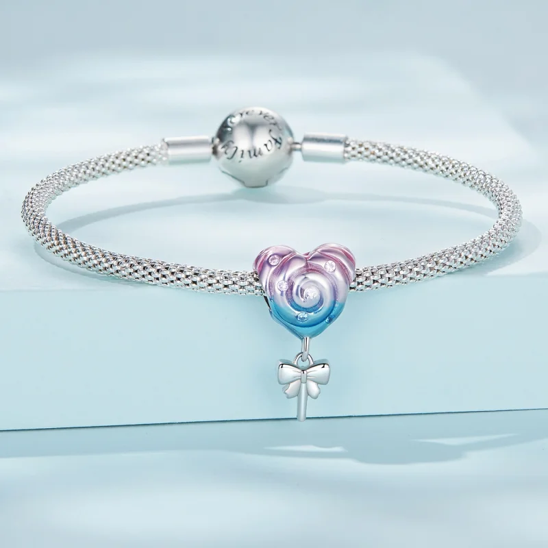 (Bild für) Regenbogen-Lutscher-Charm im Pandora-Stil - SCC2391 - Ansicht 3