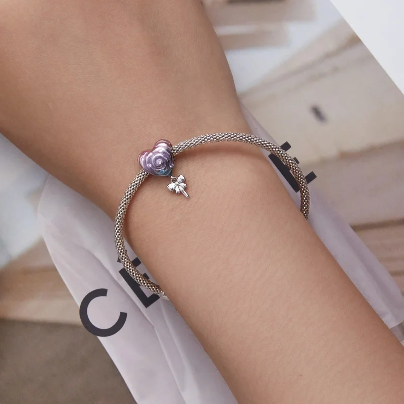 (Bild für) Regenbogen-Lutscher-Charm im Pandora-Stil - SCC2391 - Ansicht 5