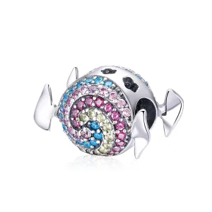 (Bild für) Regenbogen-Süßigkeits-Charm im Pandora-Stil - SCC898