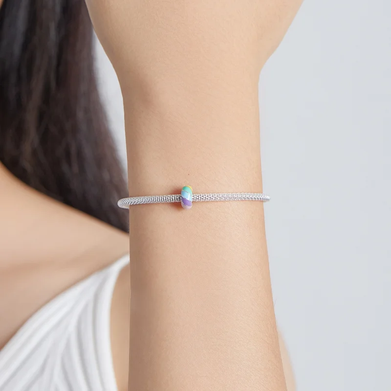 (Bild für) Regenbogen-Spacer-Charm im Pandora-Stil - SCC1980 - Ansicht 5