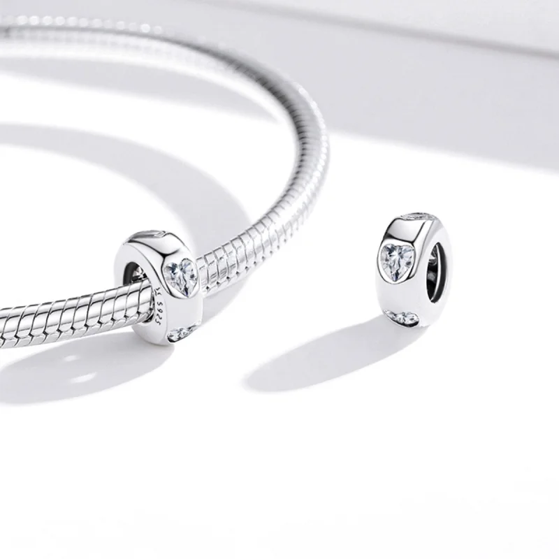 (Bild für) Reines Herz-Charm im Pandora-Stil - SCC1931 - Ansicht 4