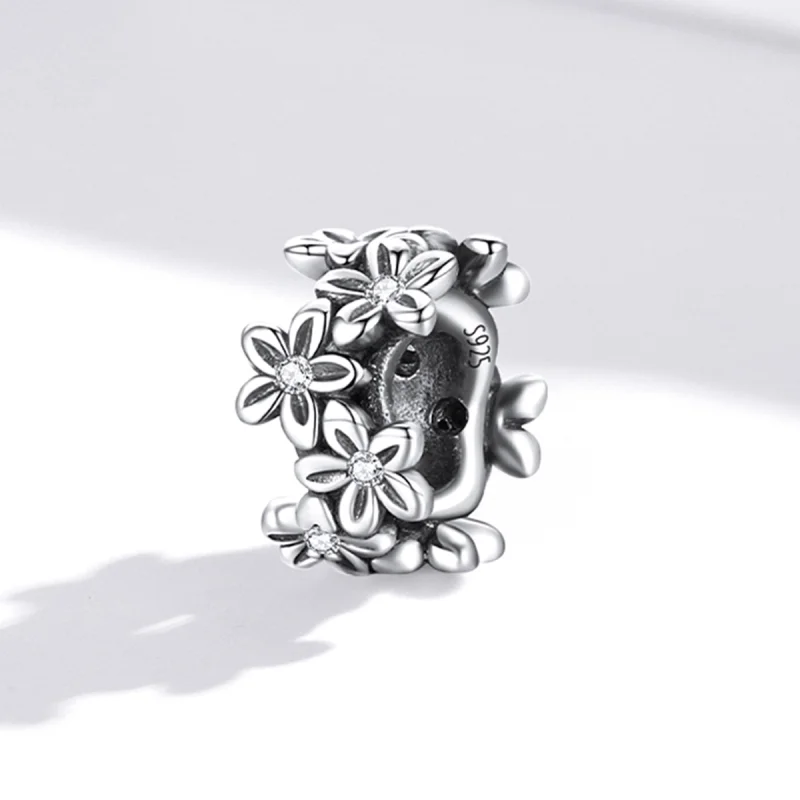 (Bild für) Retro-Blumen-Charm im Pandora-Stil - SCC1938 - Ansicht 2