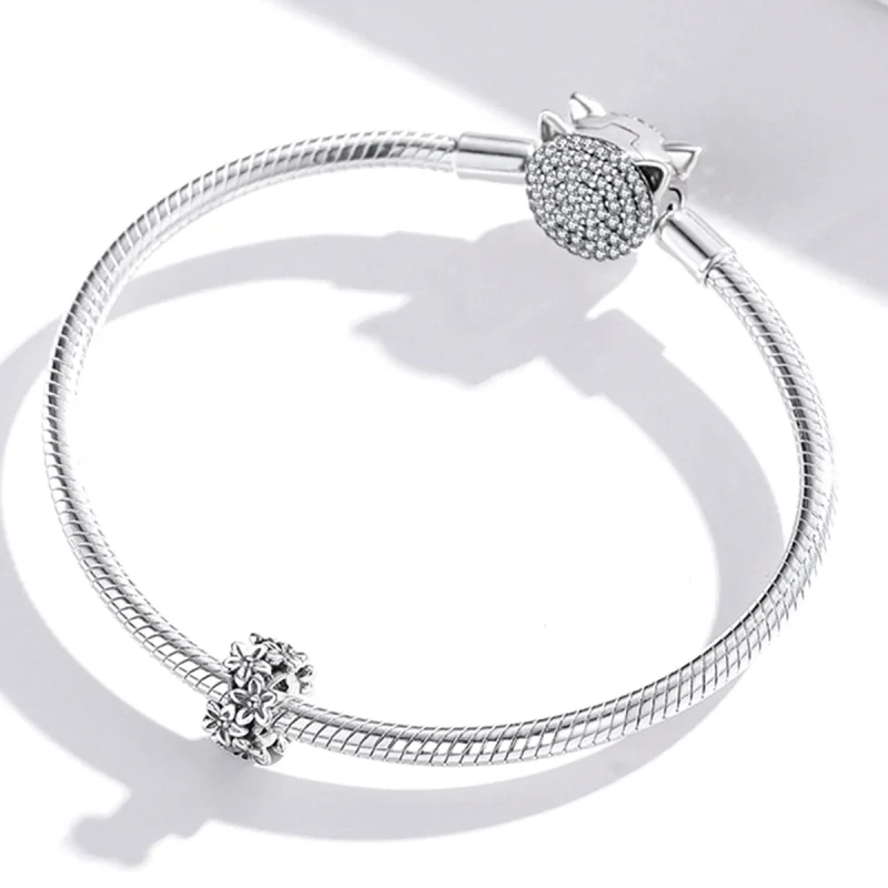 (Bild für) Retro-Blumen-Charm im Pandora-Stil - SCC1938 - Ansicht 3