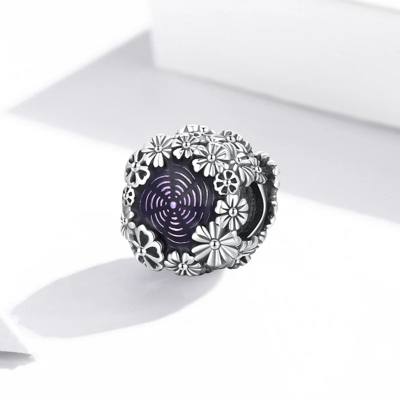 (Bild für) Retro-Blumen-Charm im Pandora-Stil - SCC2096 - Ansicht 2