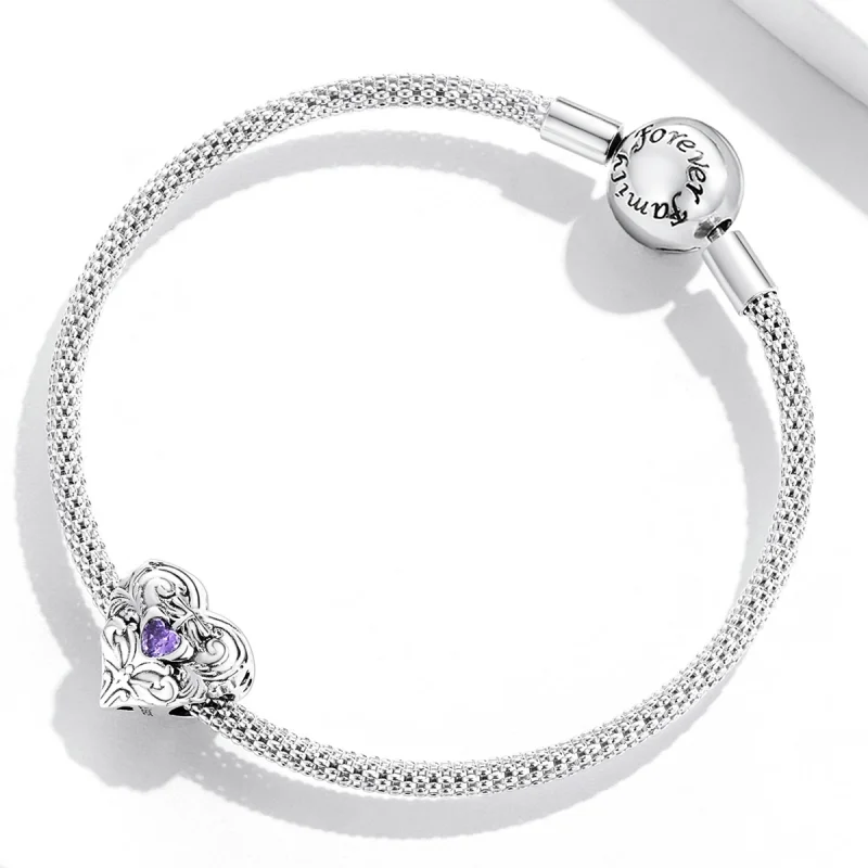 (Bild für) Retro-Herz-Charm im Pandora-Stil - SCC2158 - Ansicht 3