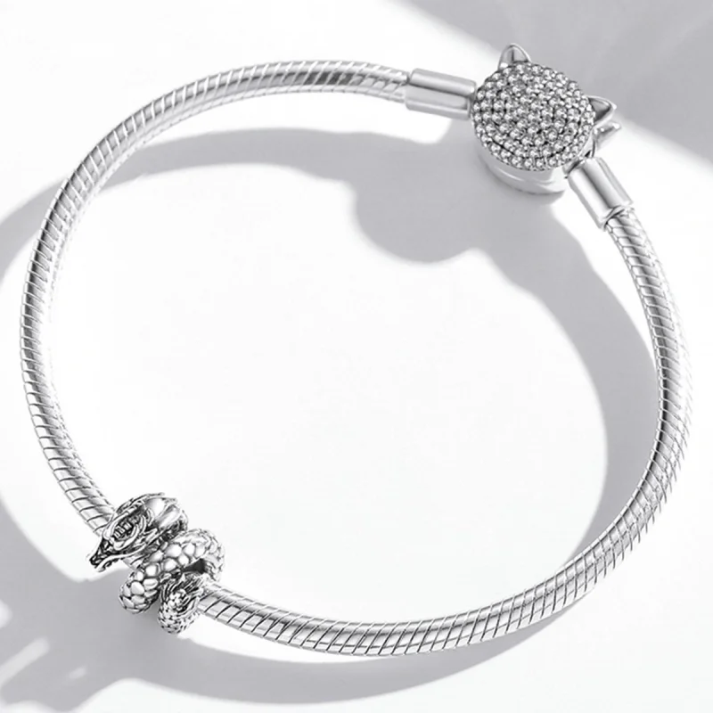 (Bild für) Retro-Panlong-Charm im Pandora-Stil - BSC546 - Ansicht 3