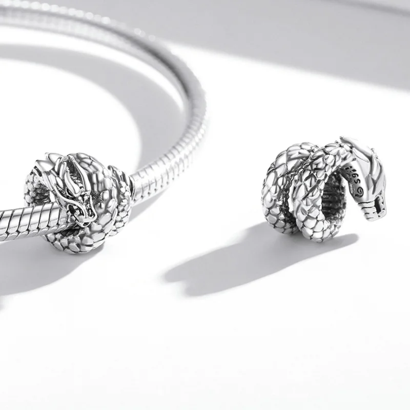 (Bild für) Retro-Panlong-Charm im Pandora-Stil - BSC546 - Ansicht 4