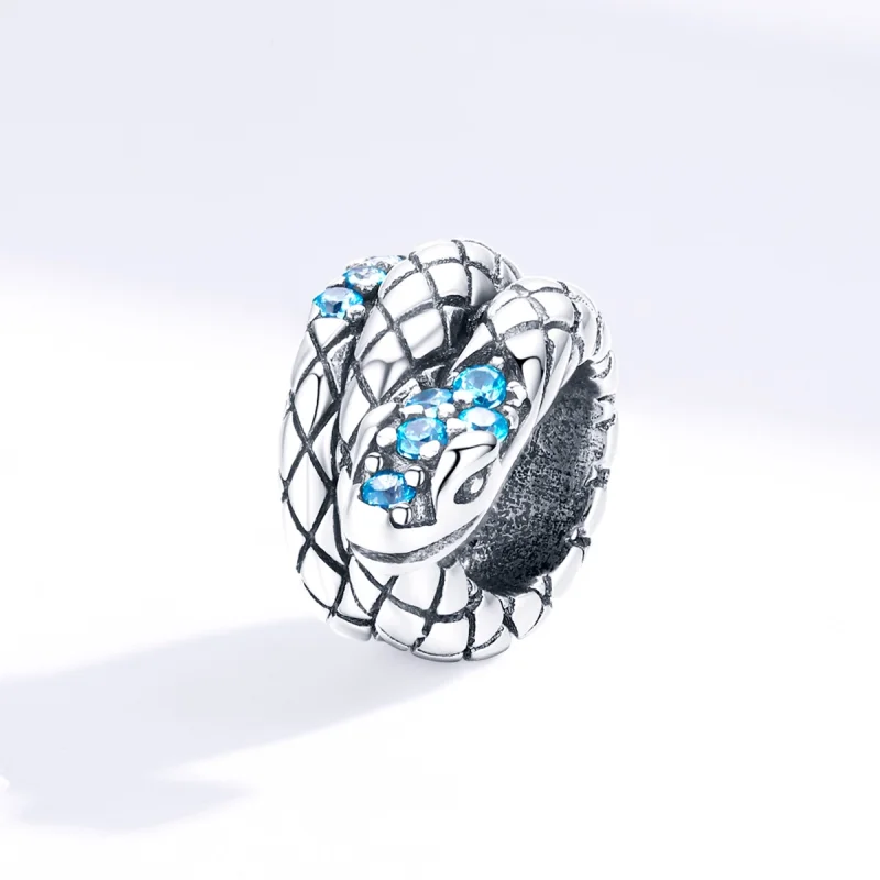 (Bild für) Retro-Schlangen-Charm aus Silber im Pandora-Stil - SCC1351 - Ansicht 3