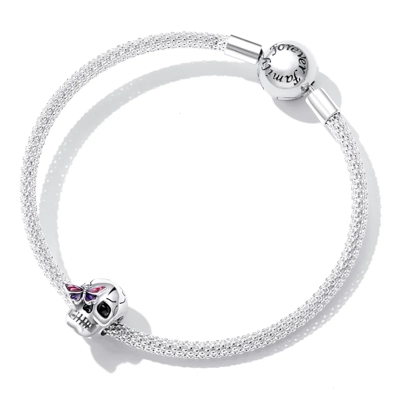 (Bild für) Retro-Totenkopf-Charm im Pandora-Stil - SCC2232 - Ansicht 5