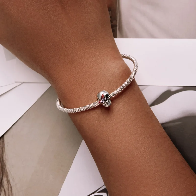 (Bild für) Retro-Totenkopf-Charm im Pandora-Stil - SCC2232 - Ansicht 6