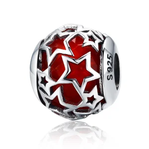 (Bild für) Romantischer Stern-Charm im Pandora-Stil aus Silber - SCC509