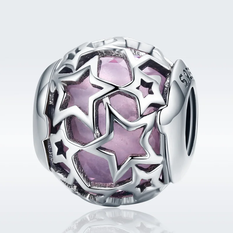 (Bild für) Romantischer Stern-Charm im Pandora-Stil aus Silber - SCC510 - Ansicht 2