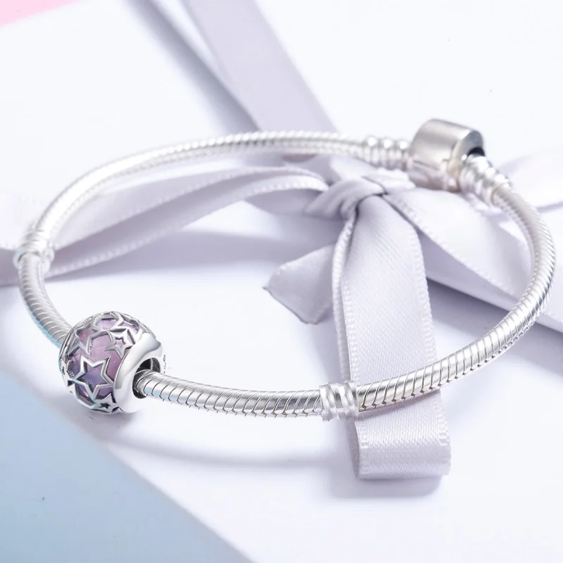 (Bild für) Romantischer Stern-Charm im Pandora-Stil aus Silber - SCC510 - Ansicht 4