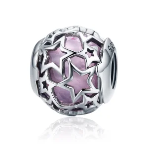 (Bild für) Romantischer Stern-Charm im Pandora-Stil aus Silber - SCC510