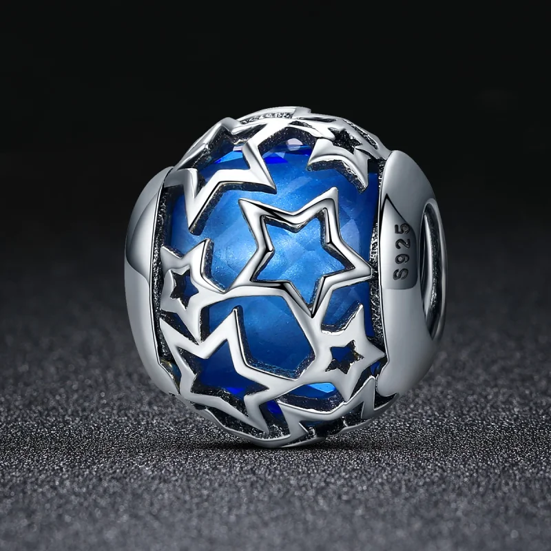 (Bild für) Romantischer Stern-Charm im Pandora-Stil aus Silber - SCC511 - Ansicht 2