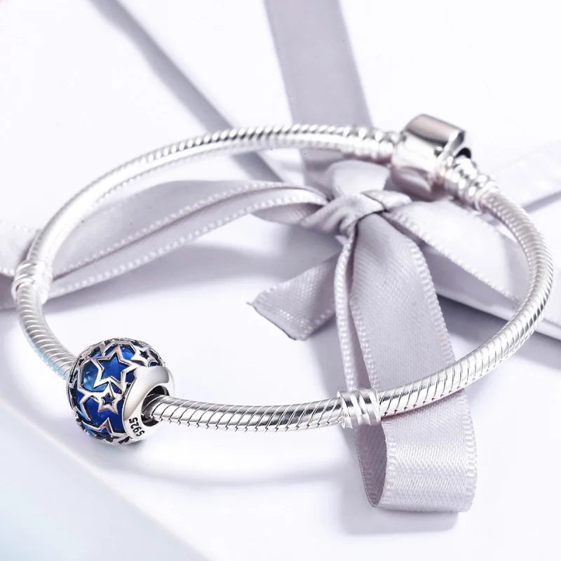 (Bild für) Romantischer Stern-Charm im Pandora-Stil aus Silber - SCC511 - Ansicht 4