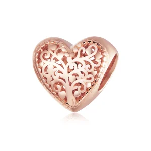 (Bild für) Rosegold-Stammbaum-Charm im Pandora-Stil - BSC215