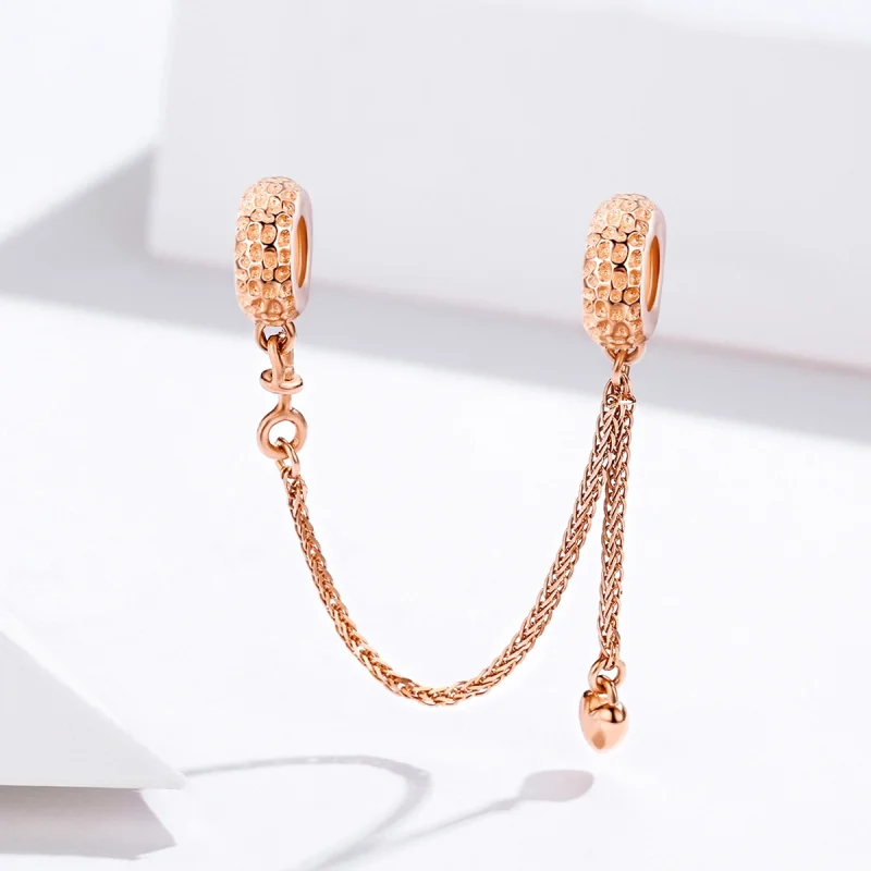 (Bild für) Roségoldene Sicherheitskette im Pandora-Stil - SCC1112-C - Ansicht 4