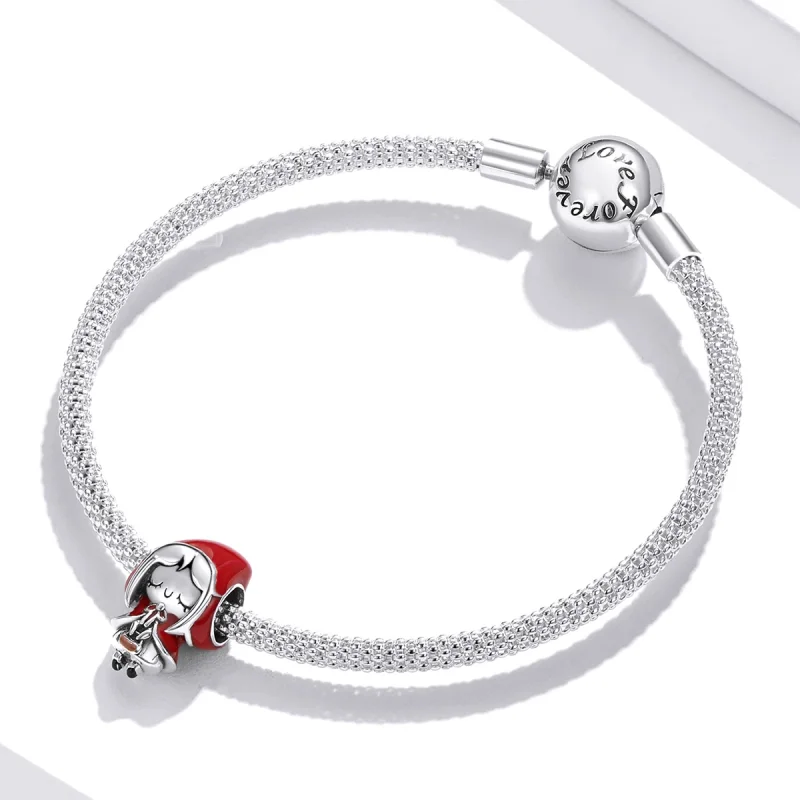(Bild für) Rotkäppchen-Charm im Pandora-Stil - SCC1890 - Ansicht 3
