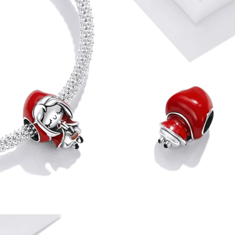 (Bild für) Rotkäppchen-Charm im Pandora-Stil - SCC1890 - Ansicht 4