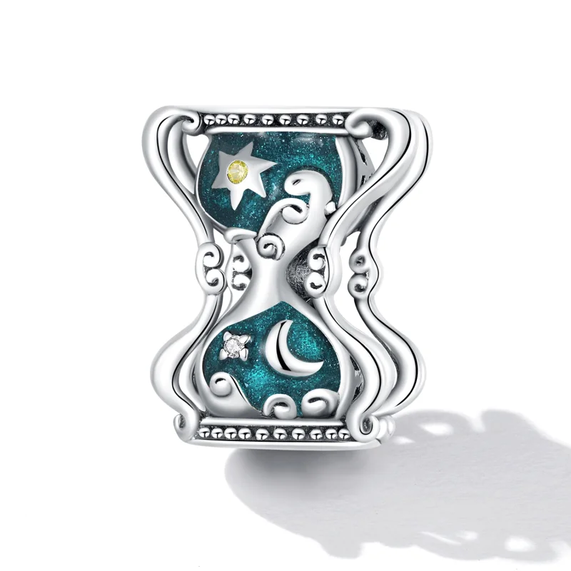 (Bild für) Sanduhr-Charm mit Sonne und Mond im Pandora-Stil - SCC2265 - Ansicht 2