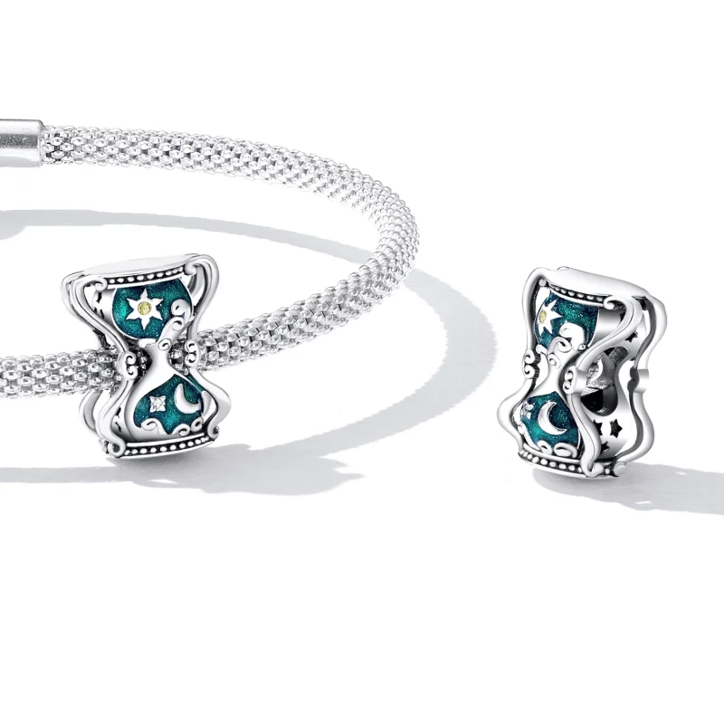 (Bild für) Sanduhr-Charm mit Sonne und Mond im Pandora-Stil - SCC2265 - Ansicht 5