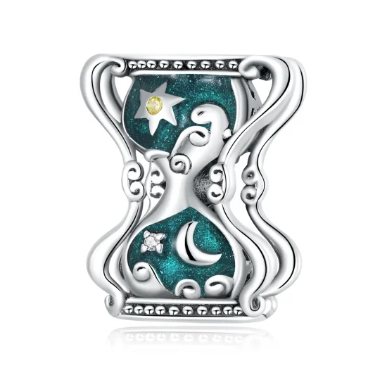 (Bild für) Sanduhr-Charm mit Sonne und Mond im Pandora-Stil - SCC2265