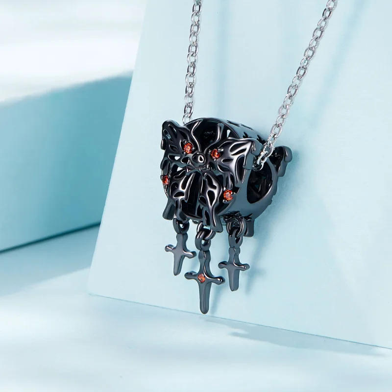 (Bild für) Schmetterlings-Traumfänger-Charm im Pandora-Stil - SCC2383 - Ansicht 2