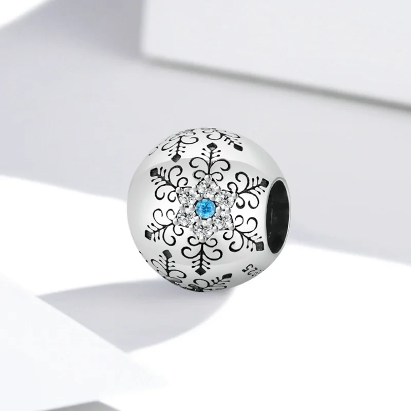 (Bild für) Schneeflocken-Charm im Pandora-Stil - BSC513 - Ansicht 2