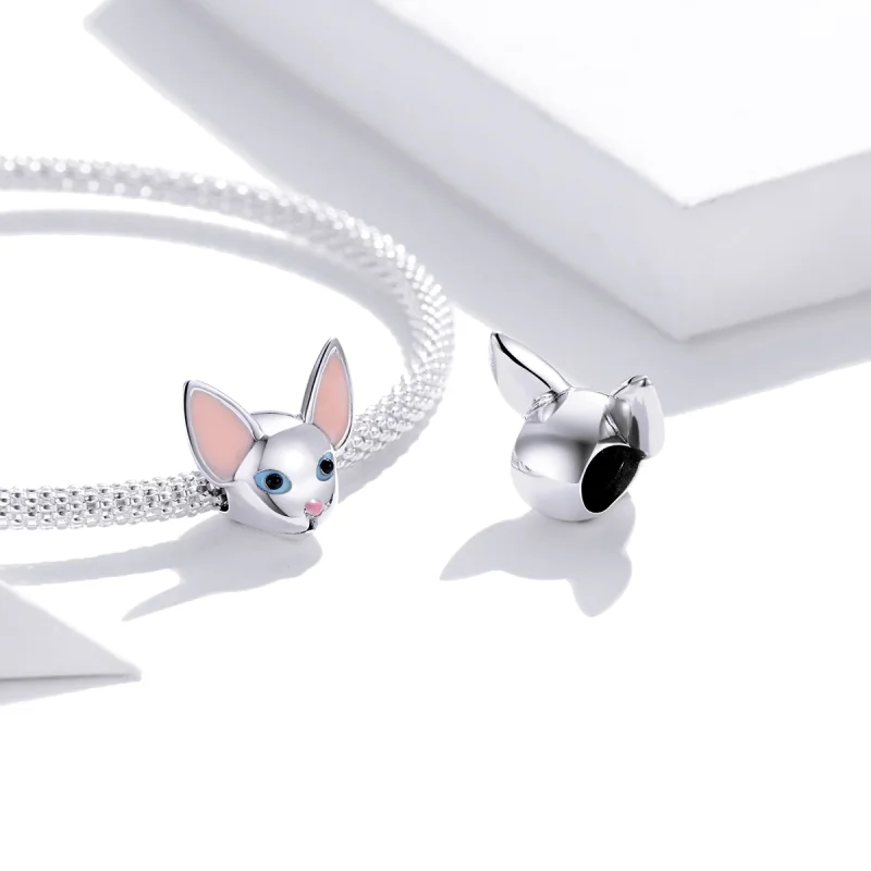 (Bild für) Siamkatzen-Charm im Pandora-Stil - BSC426 - Ansicht 4