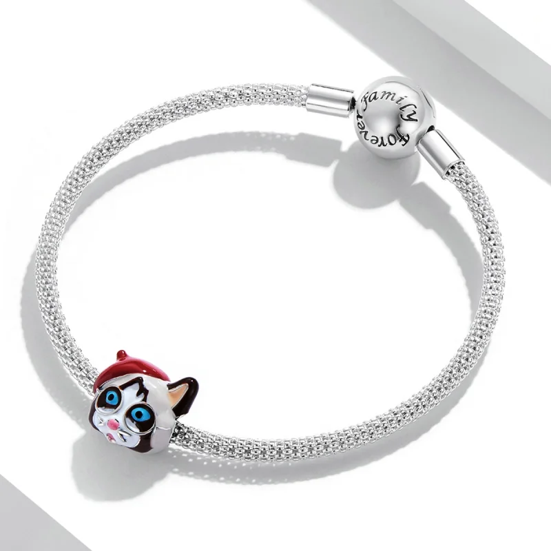 (Bild für) Siamkatzen-Charm im Pandora-Stil - SCC2090 - Ansicht 3