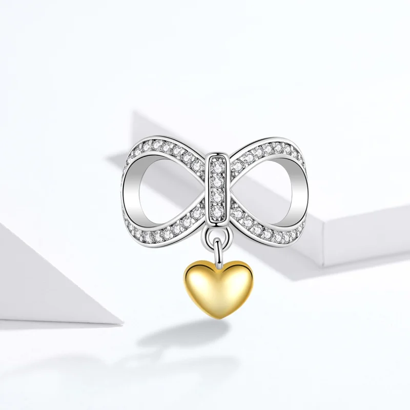 (Bild für) Silber- und vergoldeter „Infinite Love“-Charm im Pandora-Stil - SCC1300 - Ansicht 5