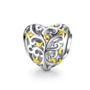 (Bild für) Silber- und vergoldeter Lebensbaum-Charm im Pandora-Stil - SCC1249