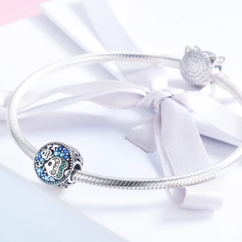 (Bild für) Silberfarbener Charm „Bunter Fisch der Unterwasserwelt“ im Pandora-Stil - SCC764 - Ansicht 5