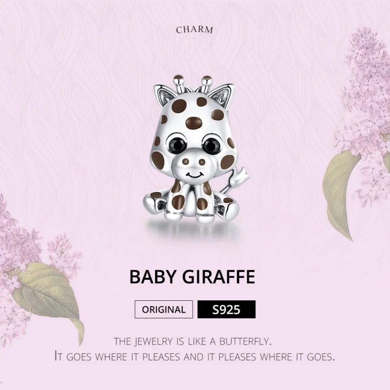 (Bild für) Silberner Baby-Giraffe-Anhänger im Pandora-Stil - SCC1691 - Ansicht 6